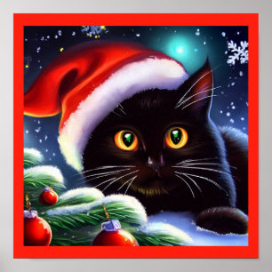 Weihnachtskatze 1 poster