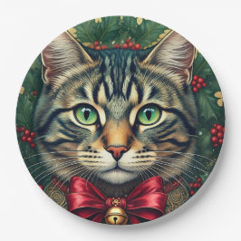 Weihnachtskatze 2024 pappteller