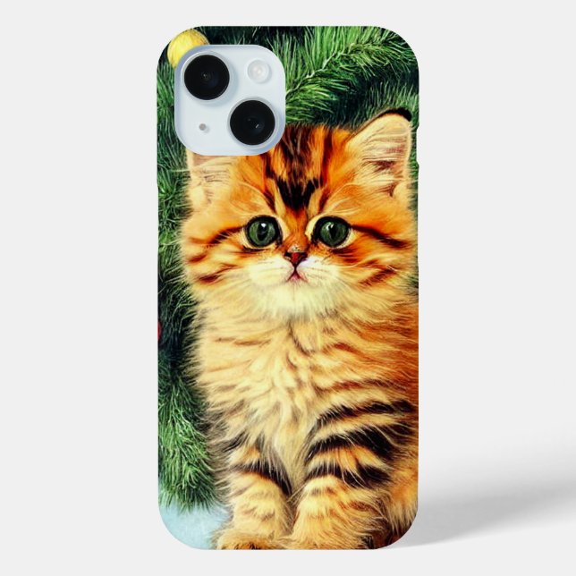 Weihnachtskatze Case-Mate iPhone Hülle (Rückseite)