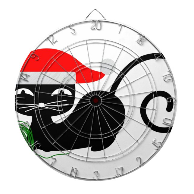 Weihnachtskatze Dartscheibe (vorne)