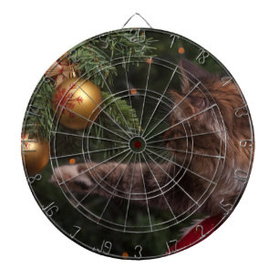 Weihnachtskatze Dartscheibe