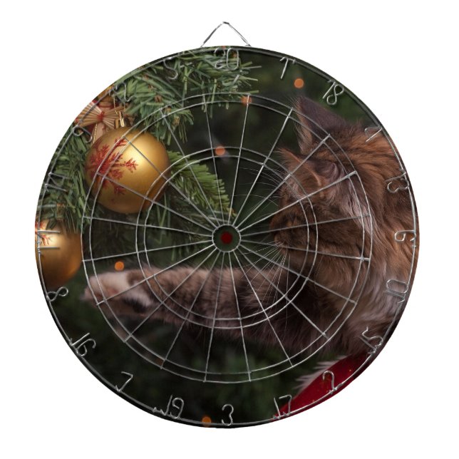 Weihnachtskatze Dartscheibe (vorne)