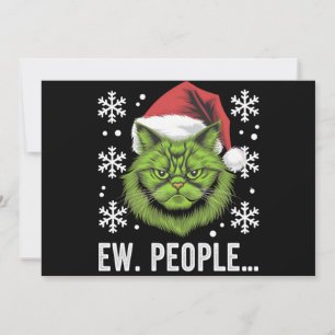 Weihnachtskatze Ew People Meowy Cat Lovers Feiertagskarte