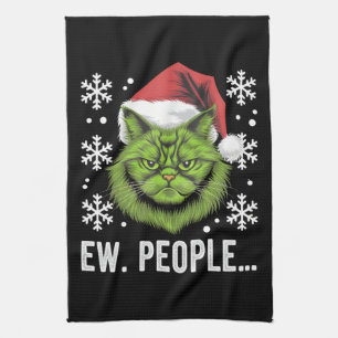 Weihnachtskatze Ew People Meowy Cat Lovers Geschirrtuch