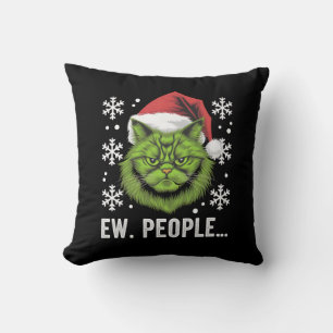 Weihnachtskatze Ew People Meowy Cat Lovers Kissen