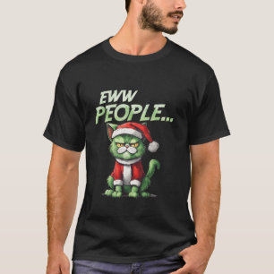 Weihnachtskatze Ew People Meowy Cat Lovers Men T-Shirt