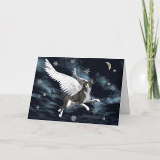 Weihnachtskatze Feiertagskarte