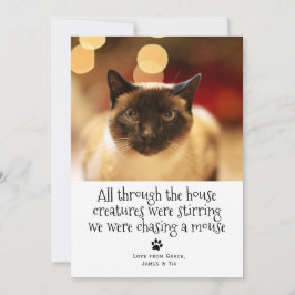 Weihnachtskatze Feiertagskarte