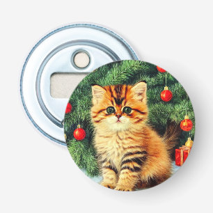 Weihnachtskatze Flaschenöffner