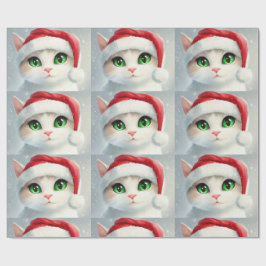 Weihnachtskatze geschenkpapier