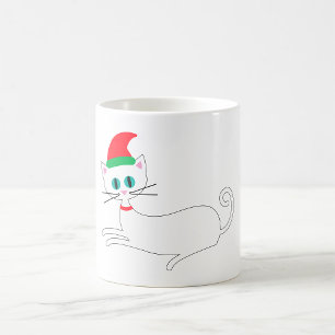Weihnachtskatze Kaffeetasse