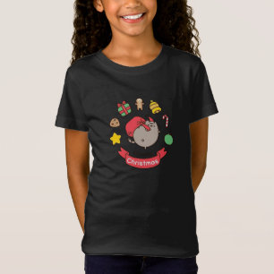 Weihnachtskatze, Kawaii, niedlich, Anime, Liebe, T-Shirt