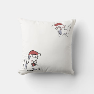 Weihnachtskatze Kissen
