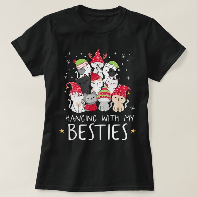Weihnachtskatze Lover Christmas Tree Kawaii Cat Be T-Shirt (Design vorne)