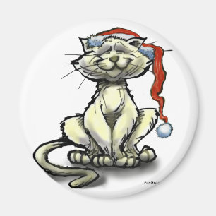 Weihnachtskatze Magnet