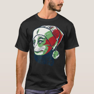 Weihnachtskatze Miauen Katmas Männer Frauen T-Shirt