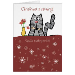 Weihnachtskatze Nicht auf der Liste des Weihnachts