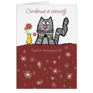 Weihnachtskatze Nicht auf der Liste des Weihnachts