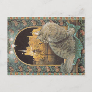 Weihnachtskatze Postkarte