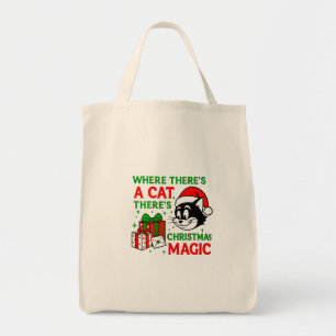 Weihnachtskatze Praktische Feiertags-Tasche für Ka Tragetasche