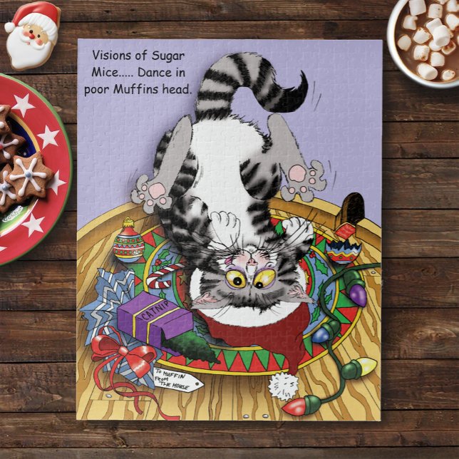 Weihnachtskatze Puzzle (Von Creator hochgeladen)