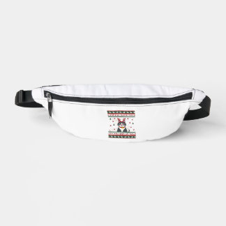 Weihnachtskatze Rentier hässliches Weihnachts-Shir Bauchtasche