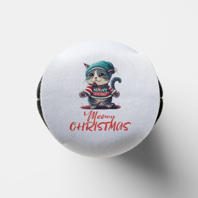 Weihnachtskatze Selters Dosenkühler (Unterseite)