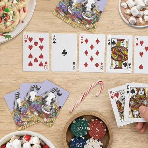 Weihnachtskatze Spielkarten