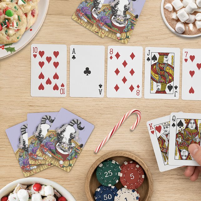 Weihnachtskatze Spielkarten (Von Creator hochgeladen)