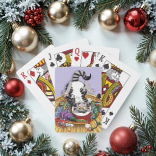 Weihnachtskatze Spielkarten