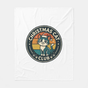 Weihnachtskatze Süße Kitty Design - Weihnachtskatz Fleecedecke