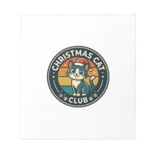 Weihnachtskatze Süße Kitty Design - Weihnachtskatz Notizblock