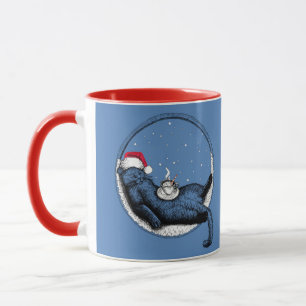 Weihnachtskatze Tasse
