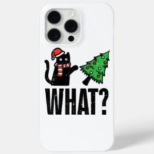Weihnachtskatze Tipping Xmas Tree Funny Case-Mate iPhone Hülle