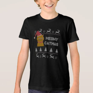 Weihnachtskatze Tri-Blend Shirt