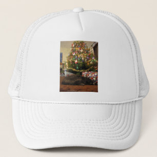 Weihnachtskatze Truckerkappe