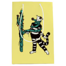 Weihnachtskatze und Kaktus komische WeihnachtsWeih