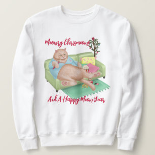 Weihnachtskatze - Weihnachts-Sweatshirt Sweatshirt