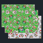 Weihnachtskatze - Weihnachtsmannmütze Katze Geschenkpapier Set<br><div class="desc">Katzenweihpapier,  perfekt für jeden Katzenliebhaber!</div>