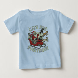 Weihnachtskatzen Baby T-shirt