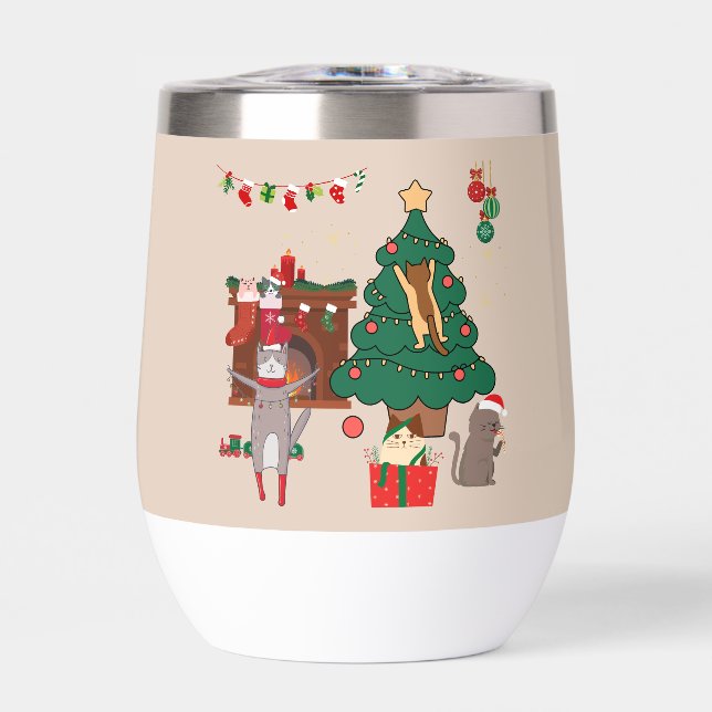 Weihnachtskatzen Chaos (Vorderseite)