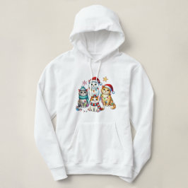 Weihnachtskatzen Hoodie