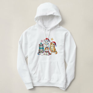 Weihnachtskatzen Hoodie