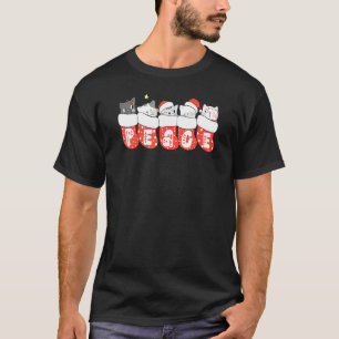 Weihnachtskatzen in Strümpfen Katze Weihnachten T-Shirt