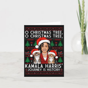 Weihnachtskatzen Ladys for Kamala Santa Ornament P Karte