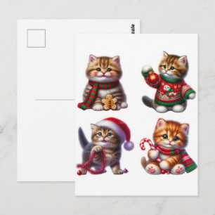 Weihnachtskatzen-Magie Dezember-Kalender 2026 Edit Postkarte