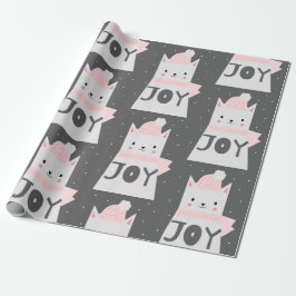 Weihnachtskatzen-Muster-niedlicher HaustierKitty Geschenkpapier