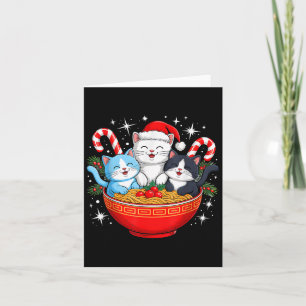 Weihnachtskatzen Ramen Kitten Anime Männer Frauen Karte