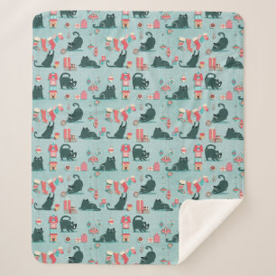 Weihnachtskatzen Sherpadecke