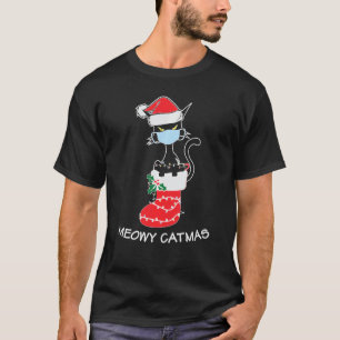 Weihnachtskatzen Shirt für Katzen Mama Vater Meowy